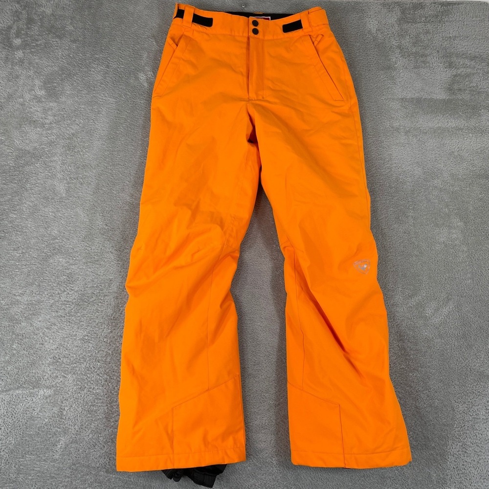 Rossignol Ski Pants Womens 14 Orange Insulated Winter Snow Snowboard Outdoor